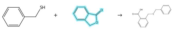 苯酞和硫醇的开环反应