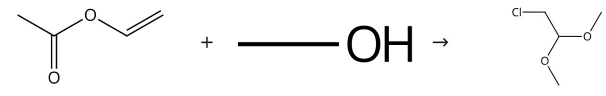 图1 2-氯乙醛缩二甲醇的合成路线
