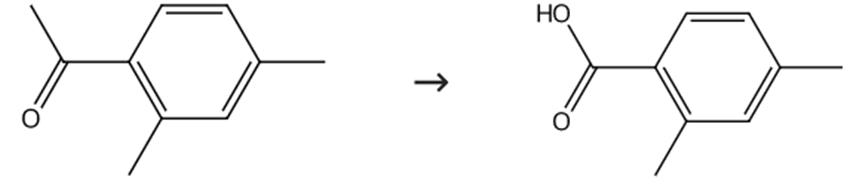 图3 2，4-二甲基苯甲酸的合成路线