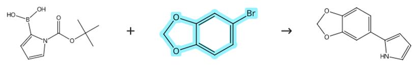 4-溴-1,2-亚甲二氧基苯的偶联反应