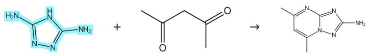 3,5-二氨基-1,2,4-三氮唑的缩合反应