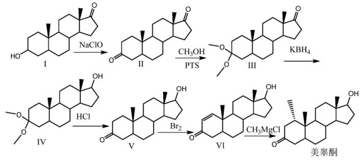 甲氢睾酮合成工艺