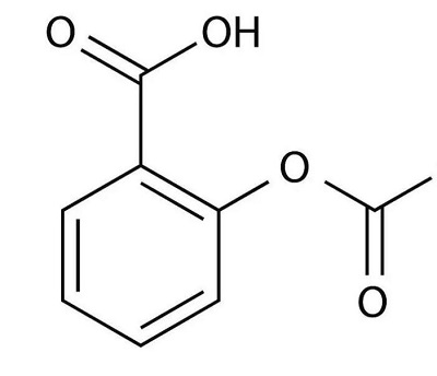 乙酰水杨酸的结构式