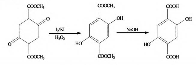 制备2，5-二羟基对苯二甲酸的反应路线