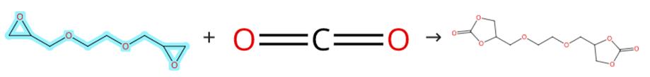 乙二醇二缩水甘油醚和二氧化碳的加成反应