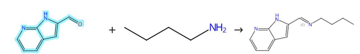 1H-吡咯并[2,3-B]吡啶-2-甲醛的缩合反应