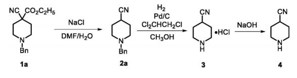 4‑氰基哌啶合成路线