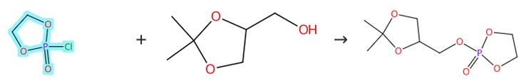 2-氯-2-氧-1,3,2-二氧磷杂环戊烷和醇的缩合反应