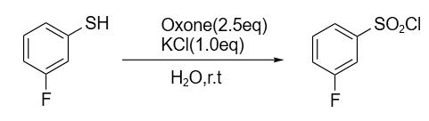 3-氟苯磺酰氯反应式