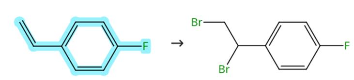4-氟苯乙烯的溴化反应