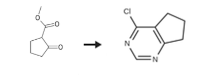 2-甲氧羰基环戊酮作为原料合成4-氯-6,7-二氢-5H-环戊并嘧啶
