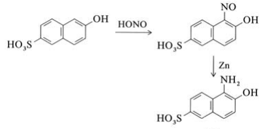 1-Amino-2-naphthol-6-sulfonic acid synthesis