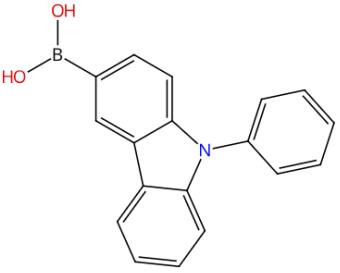 图1 N-苯基-3-咔唑硼酸的结构