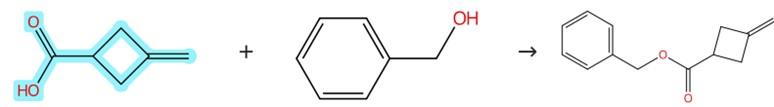 3-亚甲基环丁烷羧酸的酯化反应
