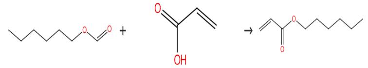 图1 丙烯酸己酯的合成路线