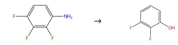 图2 2，3-二氟苯酚的合成路线