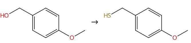 图1 4-甲氧基苄硫醇的合成路线