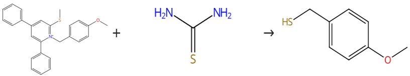 图2 4-甲氧基苄硫醇的合成路线