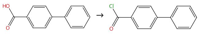 图1 联苯-4-甲酰氯的合成路线