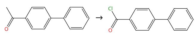 图2 联苯-4-甲酰氯的合成路线