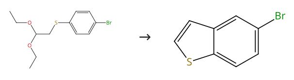 图1 5-溴苯并[b]噻吩的合成路线