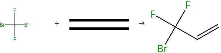 图2 3-溴-3，3-二氟丙烯的合成路线