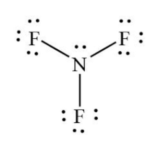 7783-54-2 nitrogen trifluorideNF3gasLewis structurevalence electronsFormal charge