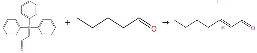 图3 (E)-2-庚烯醛的合成路线
