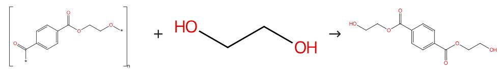 图1双(2-羟基乙基)对苯二甲酸酯的合成路线