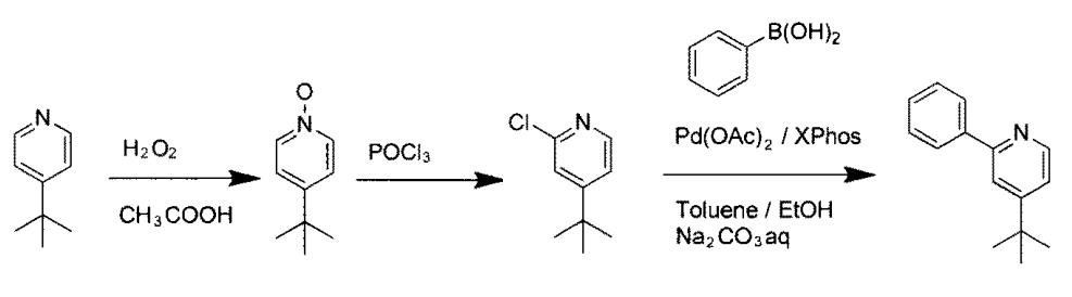 4-(叔丁基)-2-苯基吡啶合成路线