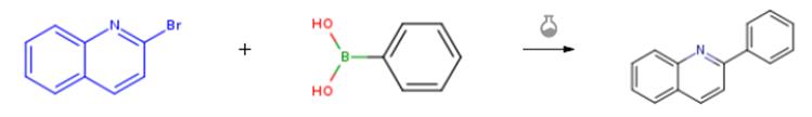 2-溴喹啉参与的Suzuki偶联反应