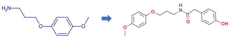 3-(4-甲氧基苯氧基)丙胺的缩合反应