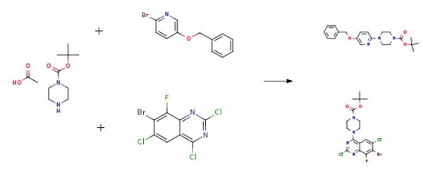 1-Boc-piperazine acetate
