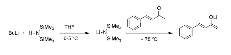 双三甲基硅基胺基锂的反应