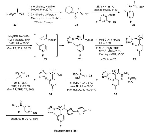L-Lysine, coMpd. with 4-[2-[(1R,2R)-2-(2,4-difluorophenyl)-1-Methyl-2-[(phosphonooxy)Methoxy]-3-(1H-1,2,4-triazol-1-yl)propyl]-4-thiazolyl]benzonitrile and ethanol (1:1:1) (9CI)