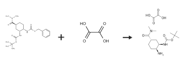 tert-Butyl [(1R,2S,5S)-2-amino-5-[(dimethylamino)carbonyl]cyclohexyl]carbamate oxalate synthesis