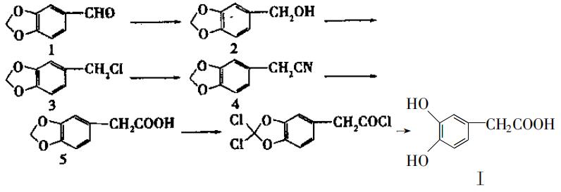 3,4-二羟基苯乙酸的合成路线