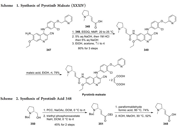 1397922-61-0 Pyrotinib MaleateHER2-positive breast cancerPyrotinibSynthetic method
