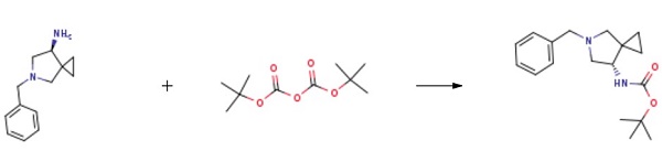Carbamic acid, [(7S)-5-(phenylmethyl)-5-azaspiro[2.4]hept-7-yl]-, 1,1-dimethylethyl ester