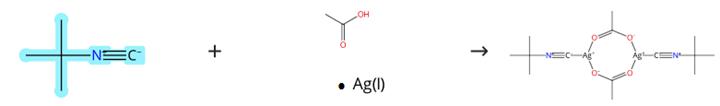 异氰酸叔丁酯与醋酸银的络合反应