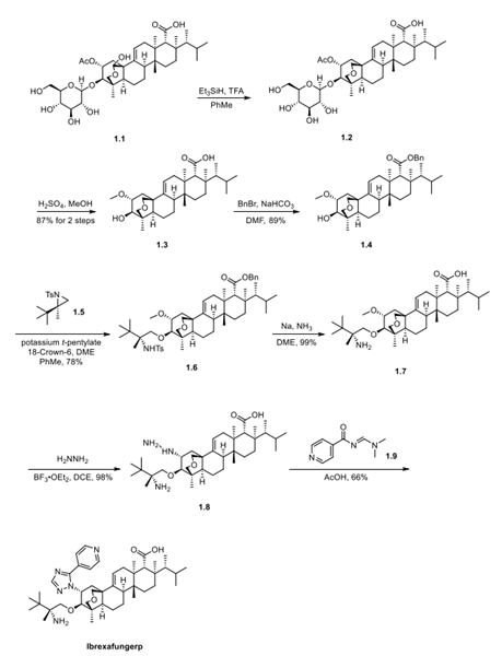  Ibrexafungerp synthesis