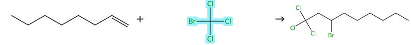 三氯溴甲烷对烯烃的自由基加成反应