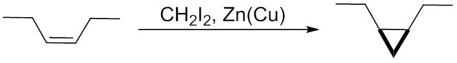 锌铜试剂促进的烯烃环丙烷化反应