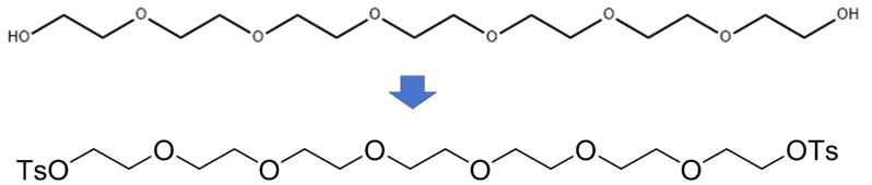 七聚乙二醇的磺酰化反应