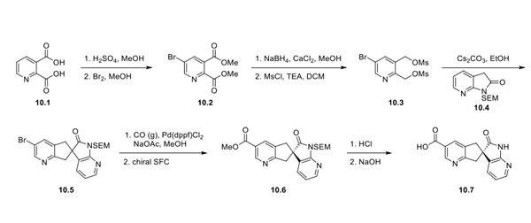 Synthesis of Carboxylic Acid Fragment 10.7 for Synthesis of Atogepant