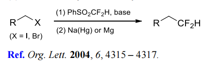 Difluoromethyl phenyl sulfone