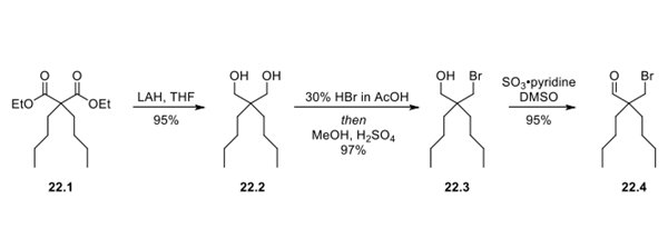 Synthesis of Bromoaldehyde Intermediate 22.4