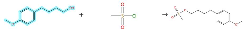 4-(4-甲氧基苯基)-1-丁醇的磺酸酯化反应
