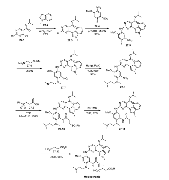 Mobocertinib synthesis