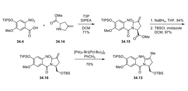 Alternative Sequence to 34.13 via Isomerization